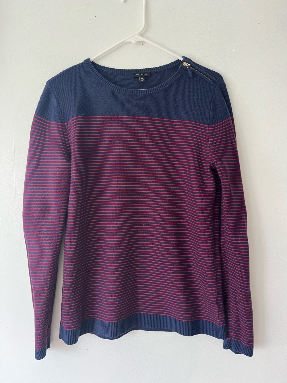 Talbots women’s striped sweater size medium